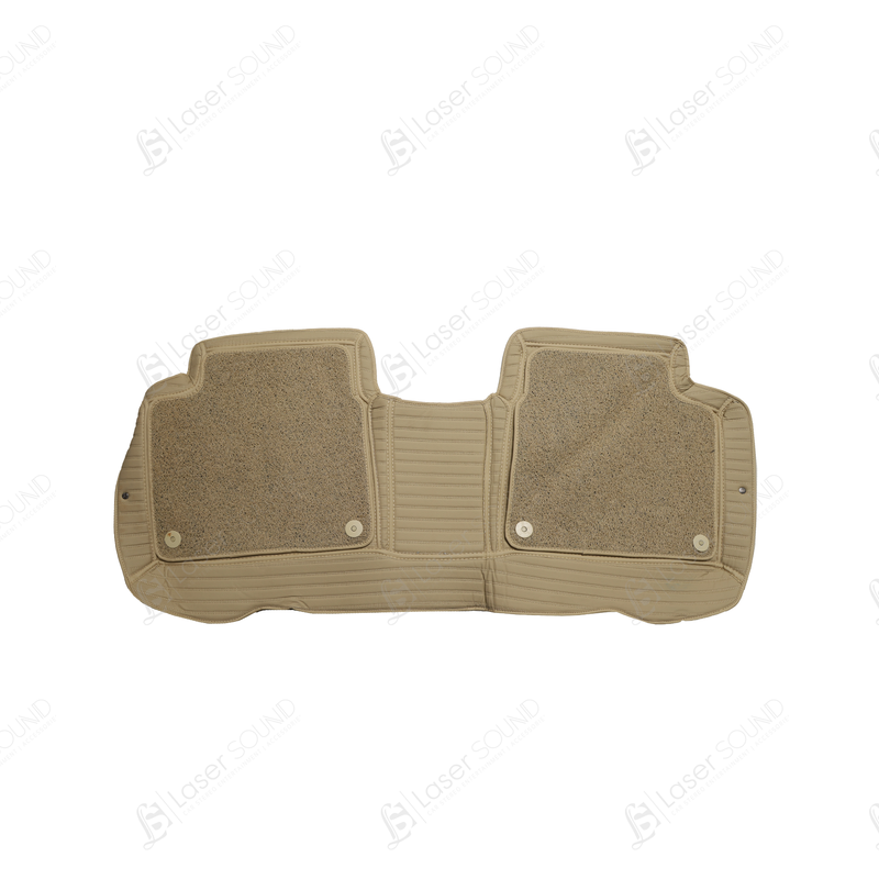 Toyota Corolla 2015-21 9D Floor Mats Beige With Beige Grass 3 Pcs