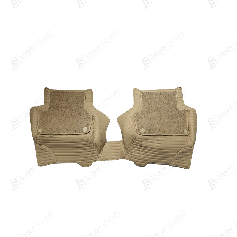 Audi A5 9D Floor Mats Beige With Beige Grass 3 Pcs