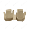 Mercedes Benz C-Class 9D Floor Mats Beige With Beige Grass 3 Pcs