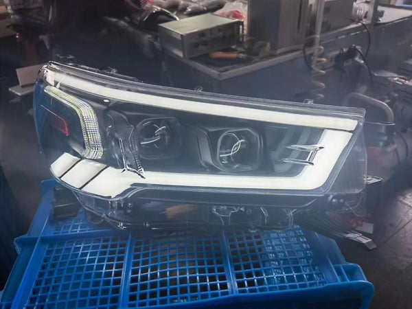 Toyota Hilux Revo Audi Style Head Lamps Light Pair - Model 2016-2021