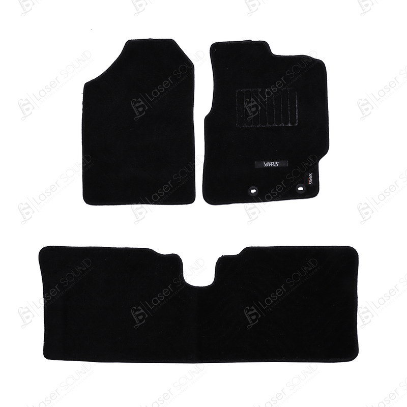 Toyota Yaris Carpet Floor Mats Black