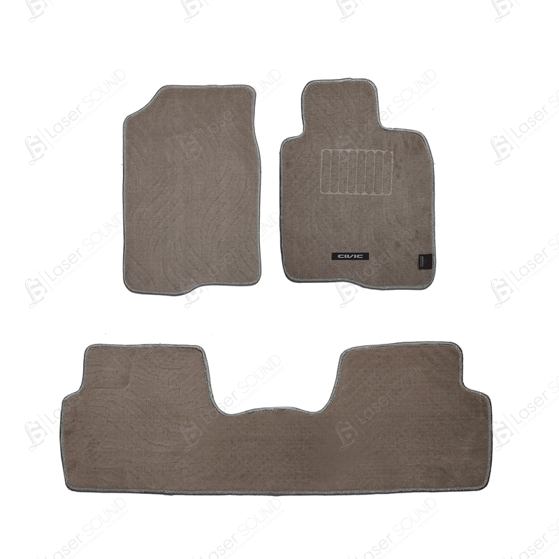 Honda Civic 2016-2021 Carpet Floor Mats Beige