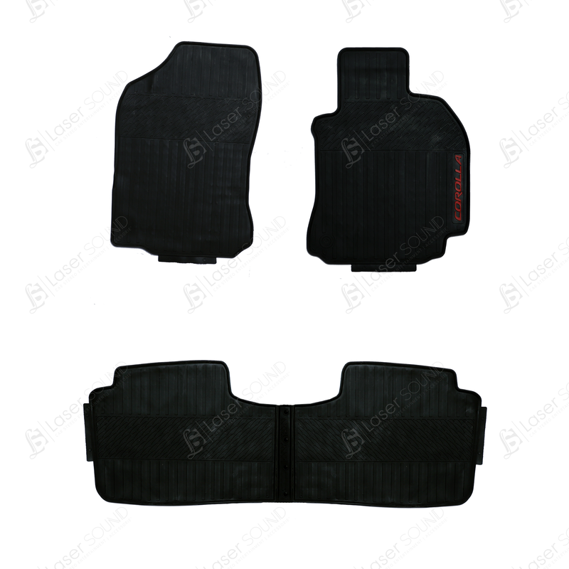 Toyota Corolla 2015-2022 Rubber Floor Mats Black