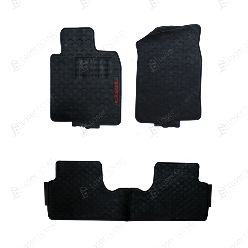 Honda Civic 2012-2016 Rubber Floor Mats Black