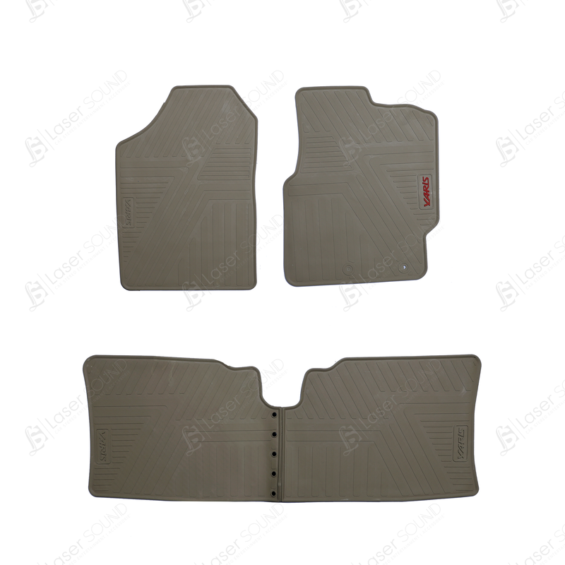 Toyota Yaris 2020-2022  Rubber Floor Mats Beige