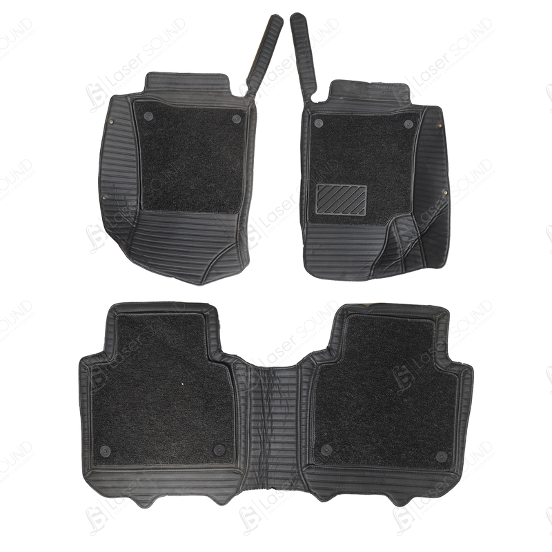 Proton X70 9D Floor Mats Black With Black Grass 3 Pcs