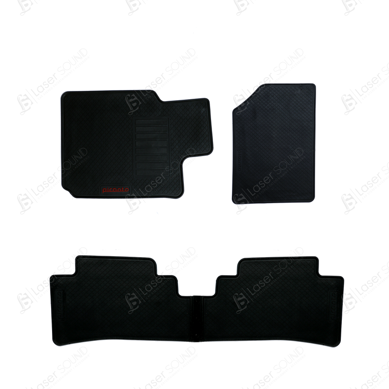 Kia Picanto Rubber Floor Mats Black