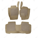 Toyota Corolla 9D Floor Mats Beige With Beige Grass 3 Pcs- Model 2018-2022