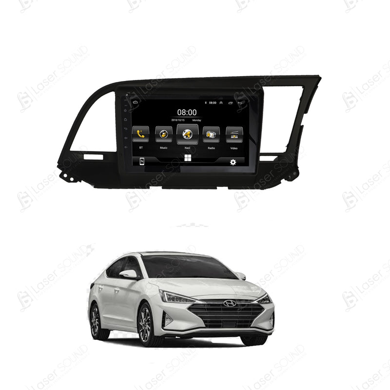 Hyundai Elantra Android Panel HD Player IPS Display Multimedia System