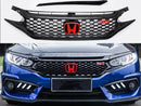 Honda Civic 2016 to 2020 Front Grill Si Style Glossy Black