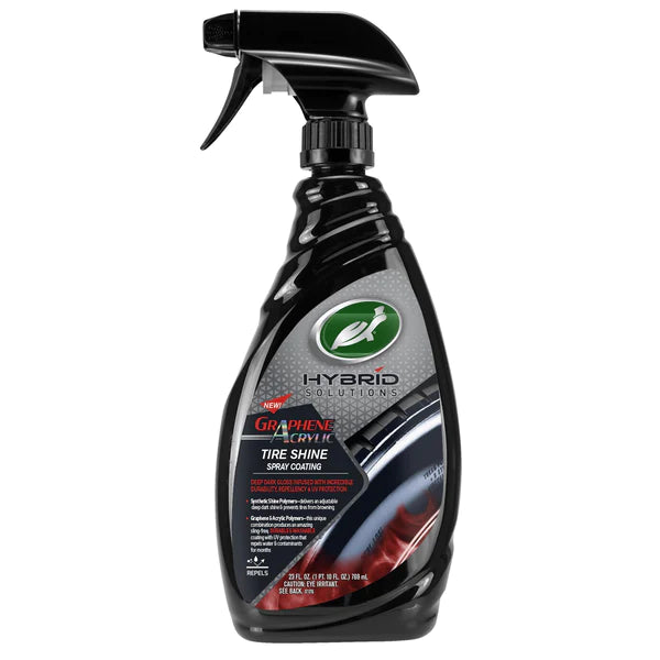 Turtle HYBRID SOLUTIONS GRAPHENE ACRYLIC TIRE SHINE SPRAY COATING 23OZ