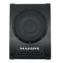 Massive BOOM88 - 8" 400 WATTS RMS HIDEAWAY UNDER SEAT POWERED SUBWOOFER, CLIP LED, BASS BOOST, 180º PHASE SHIFT