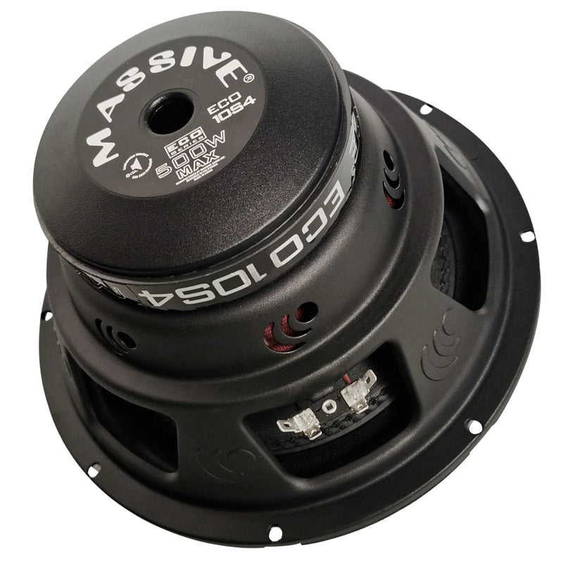 Massive ECO10S4 - 10" 250 WATTS RMS SINGLE 4 OHM SUBWOOFER