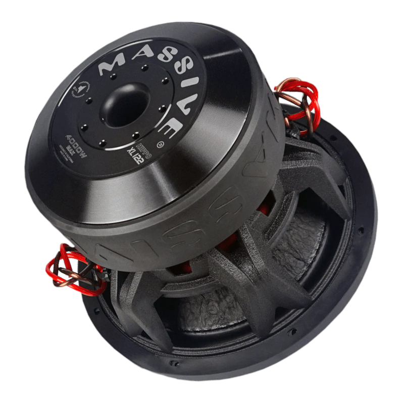 Massive  HIPPOXL122 - 12" 2000 WATTS RMS DUAL 2 OHM 3" V.C. MEGA SUBWOOFER
