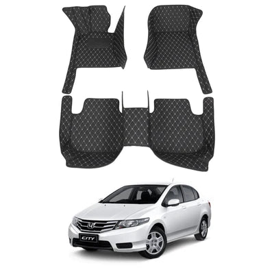 Honda City 2009-2020 7d Floor Mats Black