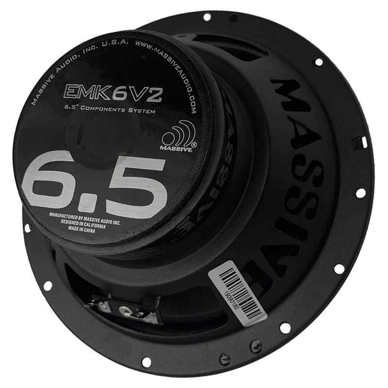 Massive EMK6 V2 - 6.5" 125 WATTS RMS COMPONENT KIT SPEAKERS