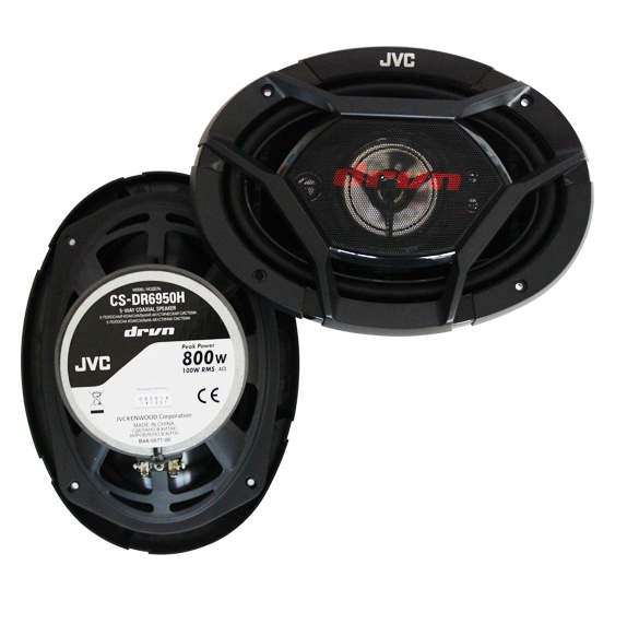 JVC CS-DR6950H 6x9 5-Way coaxial speaker
