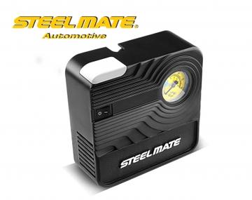 Steelmate 12V DC AUTOMOTIVE PORTABLE AIR COMPRESSOR PUMP TIRE INFLATOR FOR CAR BICYCLE BALL INFLATABLES