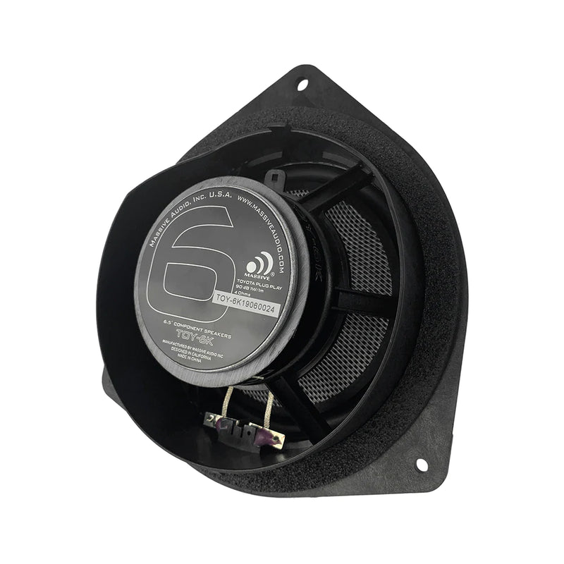 Massive  TOY6K - 6.5" INCH, TOYOTA DROP-IN OEM SPEAKER UPGRADE REPLACEMENT, 80 WATTS RMS - 160 WATTS MAX, COMPONENT KIT SPEAKERS.