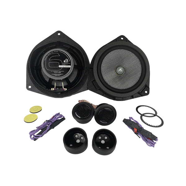 Massive  TOY6K - 6.5" INCH, TOYOTA DROP-IN OEM SPEAKER UPGRADE REPLACEMENT, 80 WATTS RMS - 160 WATTS MAX, COMPONENT KIT SPEAKERS.