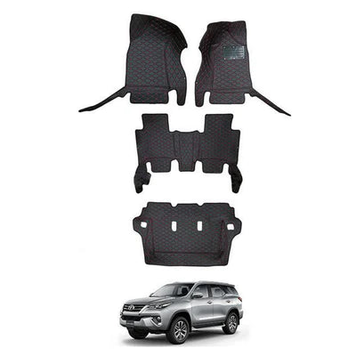 Toyota Fortuner 2016-2021 7d Floor Mats Black