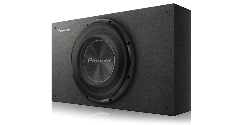 Pioneer TS-A3000LB 12" – 1500 W Max Power/ 400 W RMS, Single 2W Voice Coil, Rubber Surround - Shallow-Mount Pre-Loaded Enclosure Subwoofer
