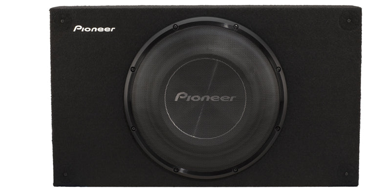 Pioneer TS-A3000LB 12" – 1500 W Max Power/ 400 W RMS, Single 2W Voice Coil, Rubber Surround - Shallow-Mount Pre-Loaded Enclosure Subwoofer
