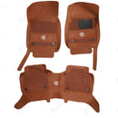 MG HS 9D Floor Mat Brown 3Row