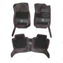 MG HS 9d Floor Mat Black With Red Stitching 3Row