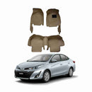 Toyota Yaris Sedan 2020-onwards 7D Floor Mat Beige