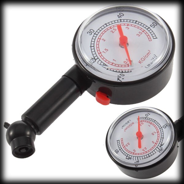 Tyre Air Pressure Gauge Analogue | High Precision Car Tire Pressure Gauge (10_50lbs)