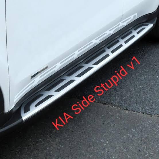 KIA Sportage Side Step panel  Metal | Foot Rest | Skirts Version 1 - Model 2019 -2021